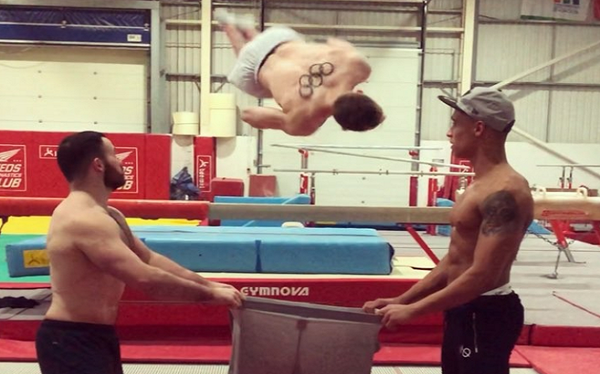 Who wants to see some gymnasts getting dressed?