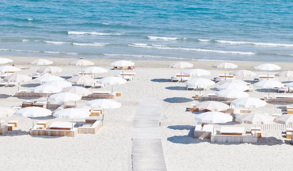 It’s a funny place to build France’s most fabulous new beach hotel, but it totally works