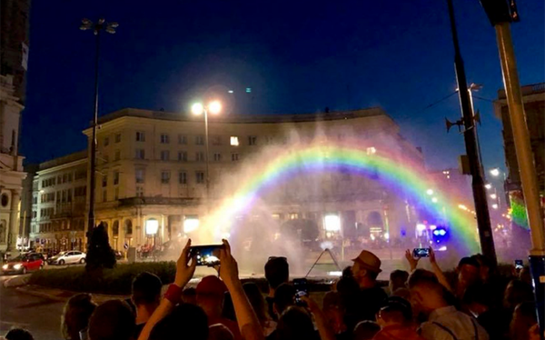 Poland unveil “unbreakable” LGBTQ rainbow after far-right attacks