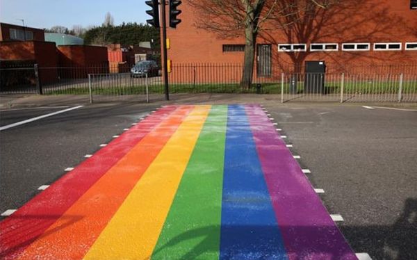 School faces ‘hundreds of abusive messages’ over LGBTQ rainbow crossing