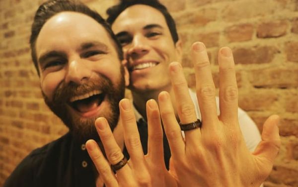Gossip Girl’s Jason Gotay marries fiancé Michael Hartung in ‘magical’ ceremony