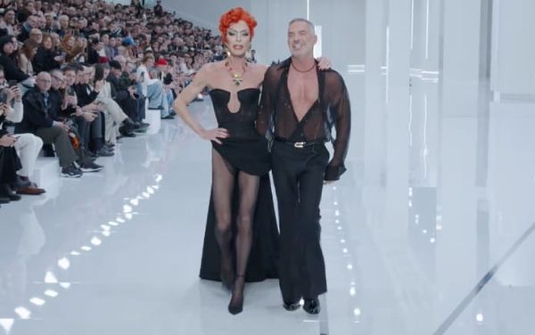 Dsquared2’s Dean Caten struts down the runway in drag during Milan Fashion Week