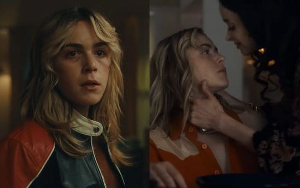 Kiernan Shipka and Krysten Ritter are former lovers in the 80s revenge thriller Stone Cold Fox