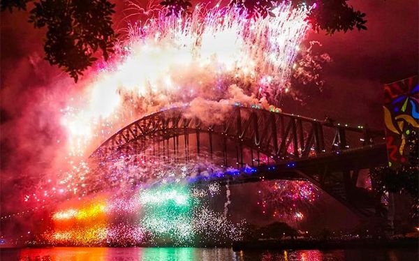Sydney celebrates marriage equality with New Year’s Eve rainbow fireworks
