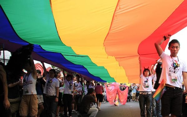 A gay couple in Taiwan wed after massive legal win for marriage equality