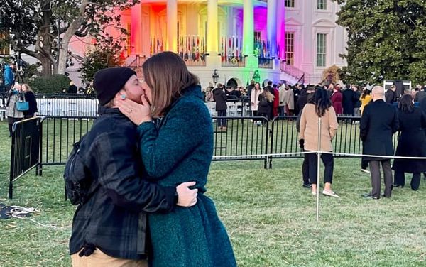 Vermont’s first out trans legislator got engaged outside the White House