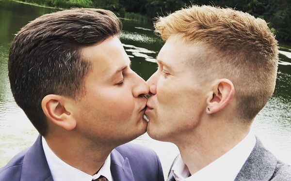 Gay Olympian Tom Bosworth says people unfollowed him after sharing photo kissing fiancé