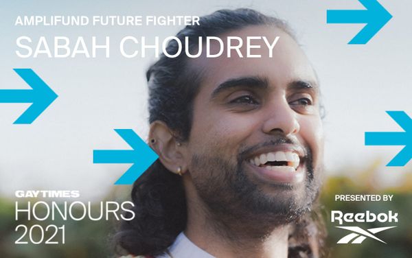 Sabah Choudrey wins Amplifund Future Fighter at GAY TIMES Honours 2021