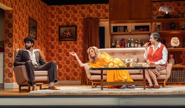 Tamzin Outhwaite delights in West End revival of dark comedy Abigail’s Party – review