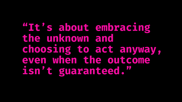 ACTionism is about acting towards something, not just resisting the world as it is, but reimagining what it could be.