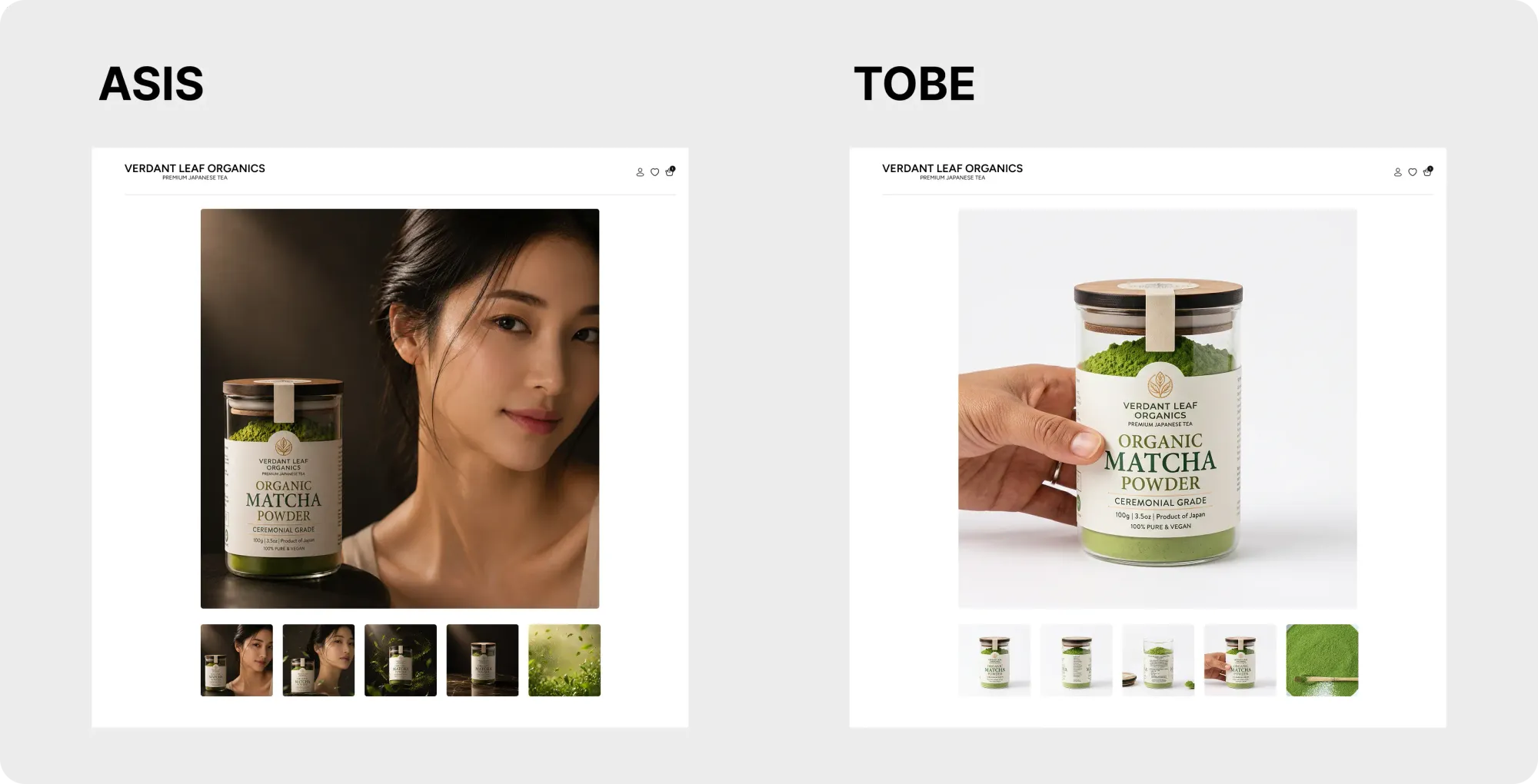     Comparison of generic product images and informative product images