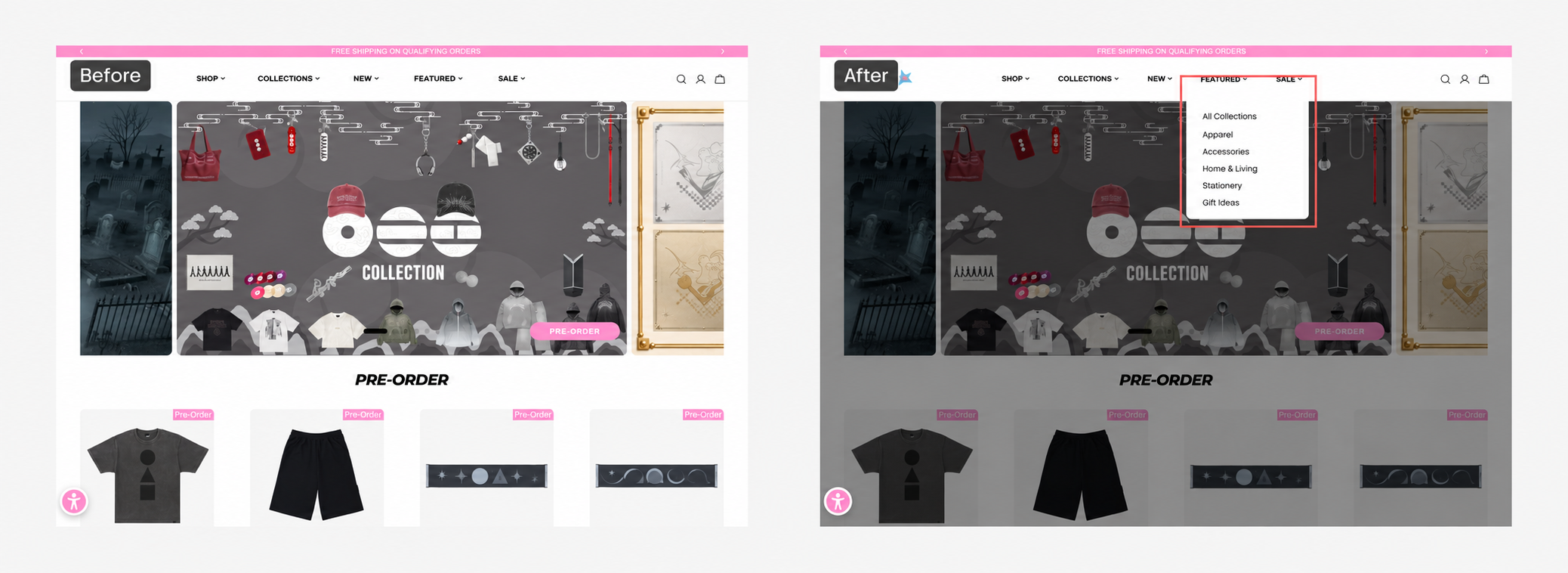Conceptual shopper journey showing where friction appears
