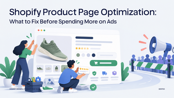 Shopify product page framework for helping shoppers make a purchase decision