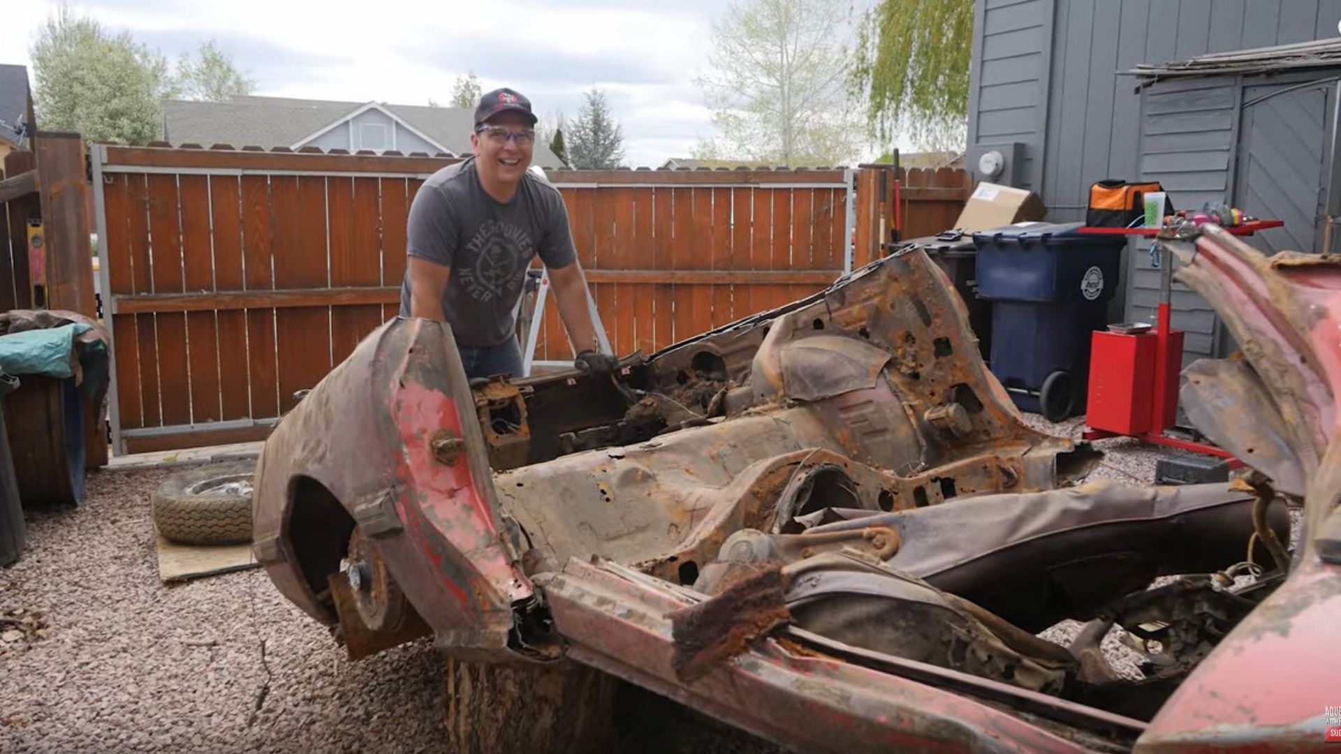 Watch The Mazda RX-7 Recovered From River Get Chopped Up