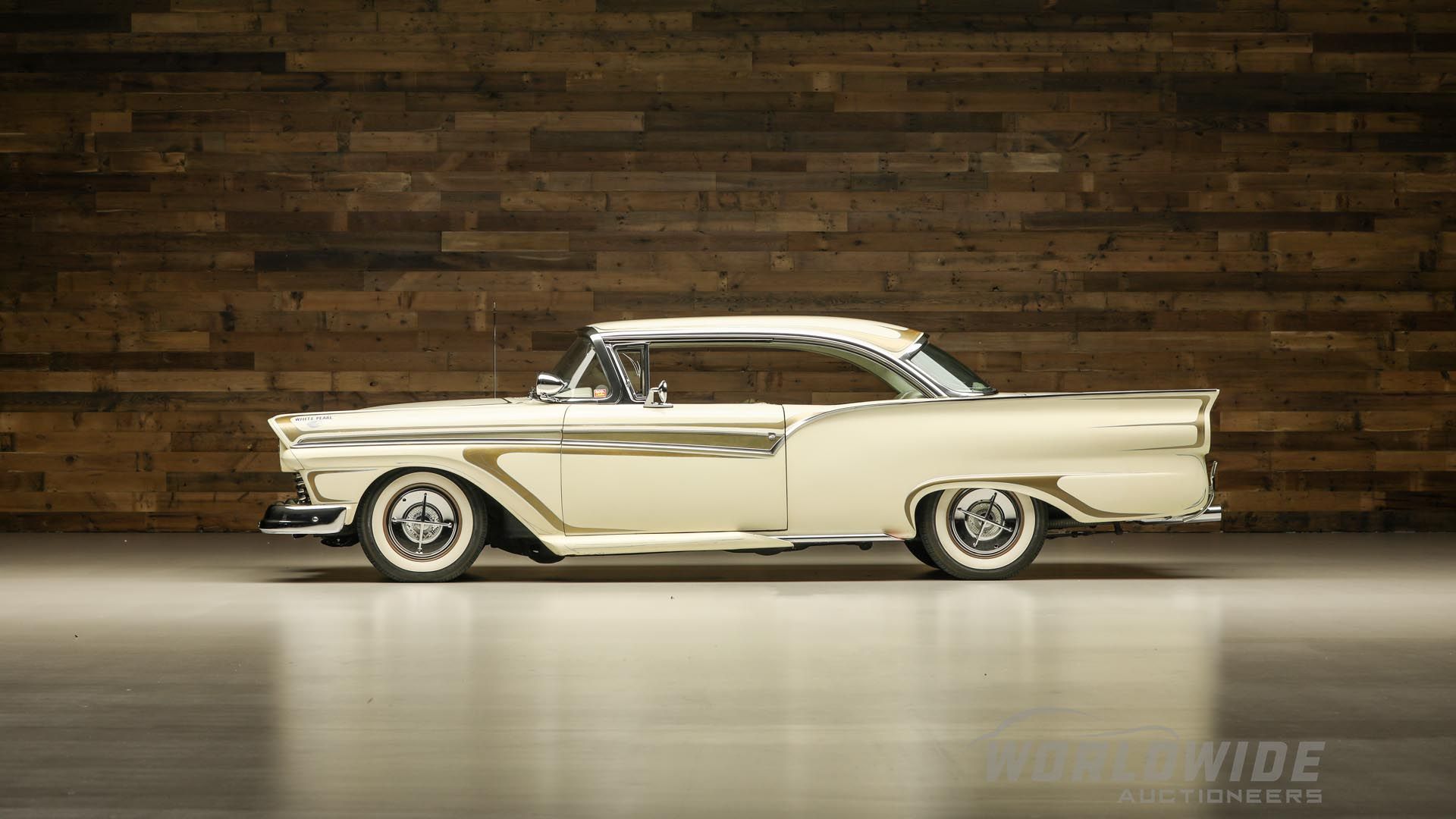 One of The Best Customs, 1957 Fairlane Dubbed “White Pearl”