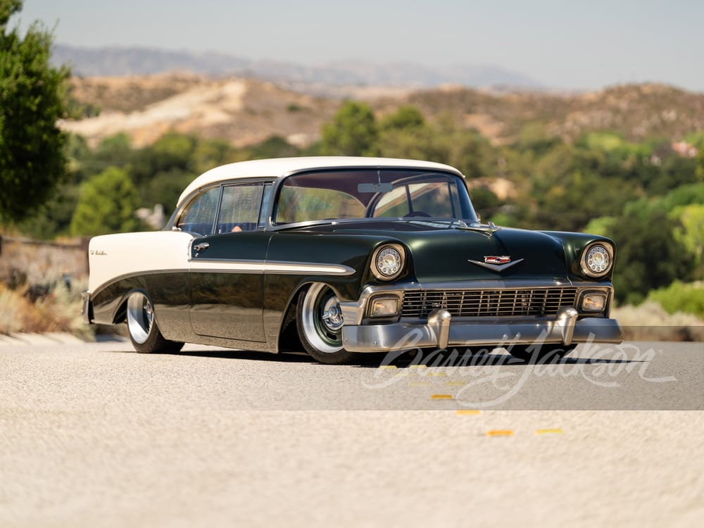 1956 Chevrolet Bel Air custom coupe on a Roadster Shop REVO chassis