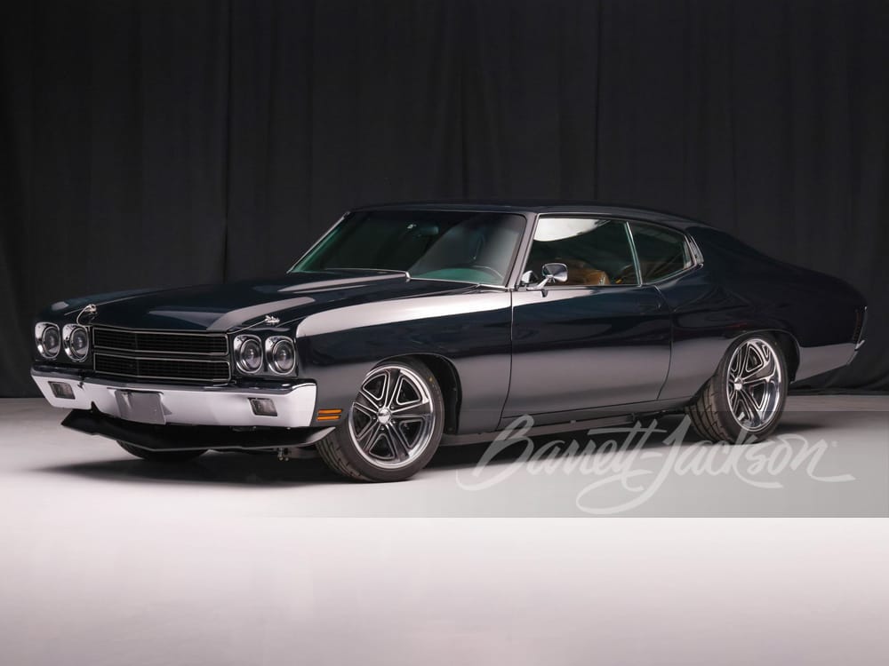 Custom 1970 Chevrolet Chevelle in Dark Green Metallic on a Schwartz Performance chassis, Lot #724