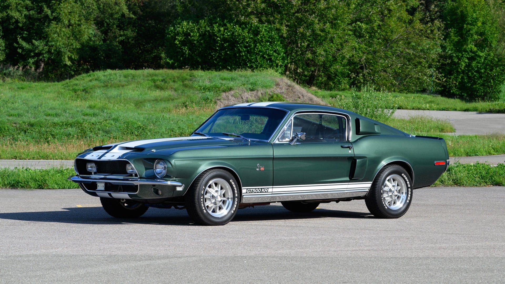 Highland Green 1968 Shelby GT500 KR Fastback