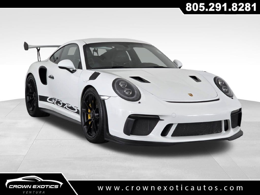 White 2019 Porsche 911 GT3 RS