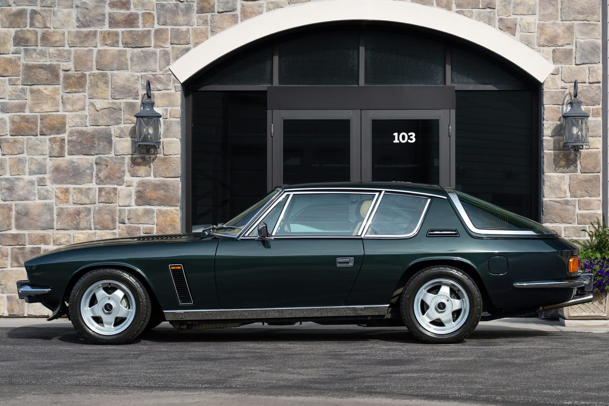 The long, low profile looks very 1970s for a car completed in 1992