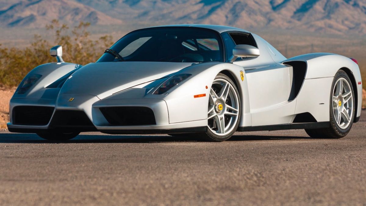 Super Rare Ferrari Enzo In Silver Headlines Mecum