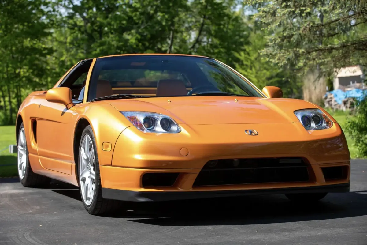 One-of-One 2002 Acura NSX-T in Imola Orange Heads to Auburn Spring
