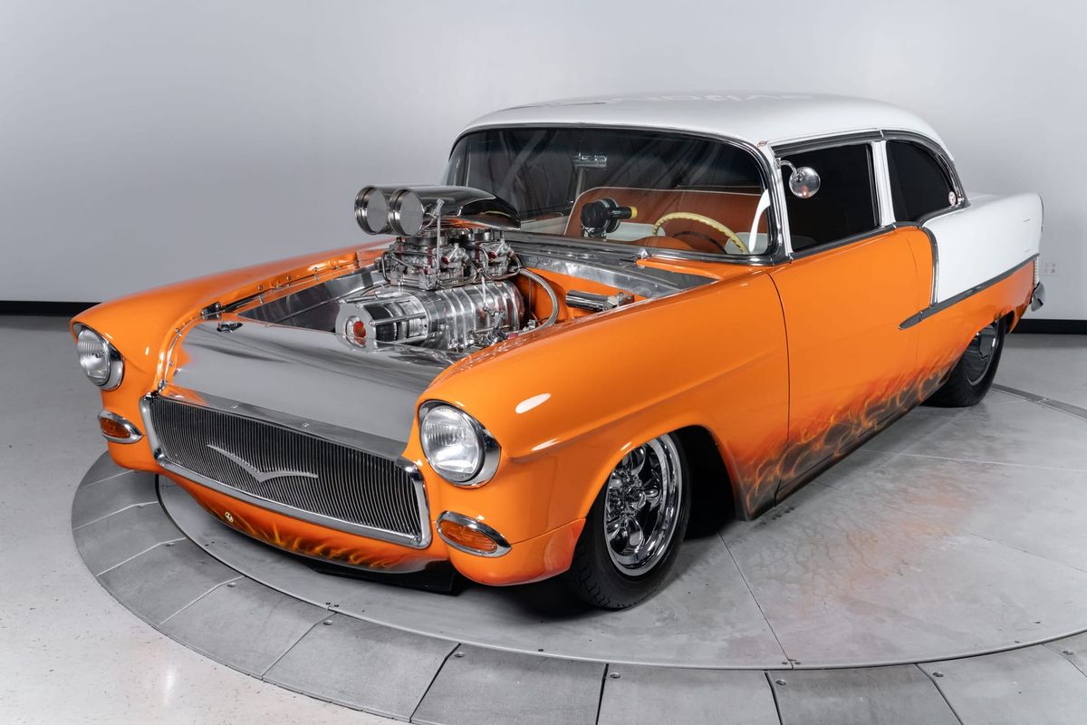 Supercharged ZZ502 1955 Chevrolet 210 Sedan on Bring a Trailer