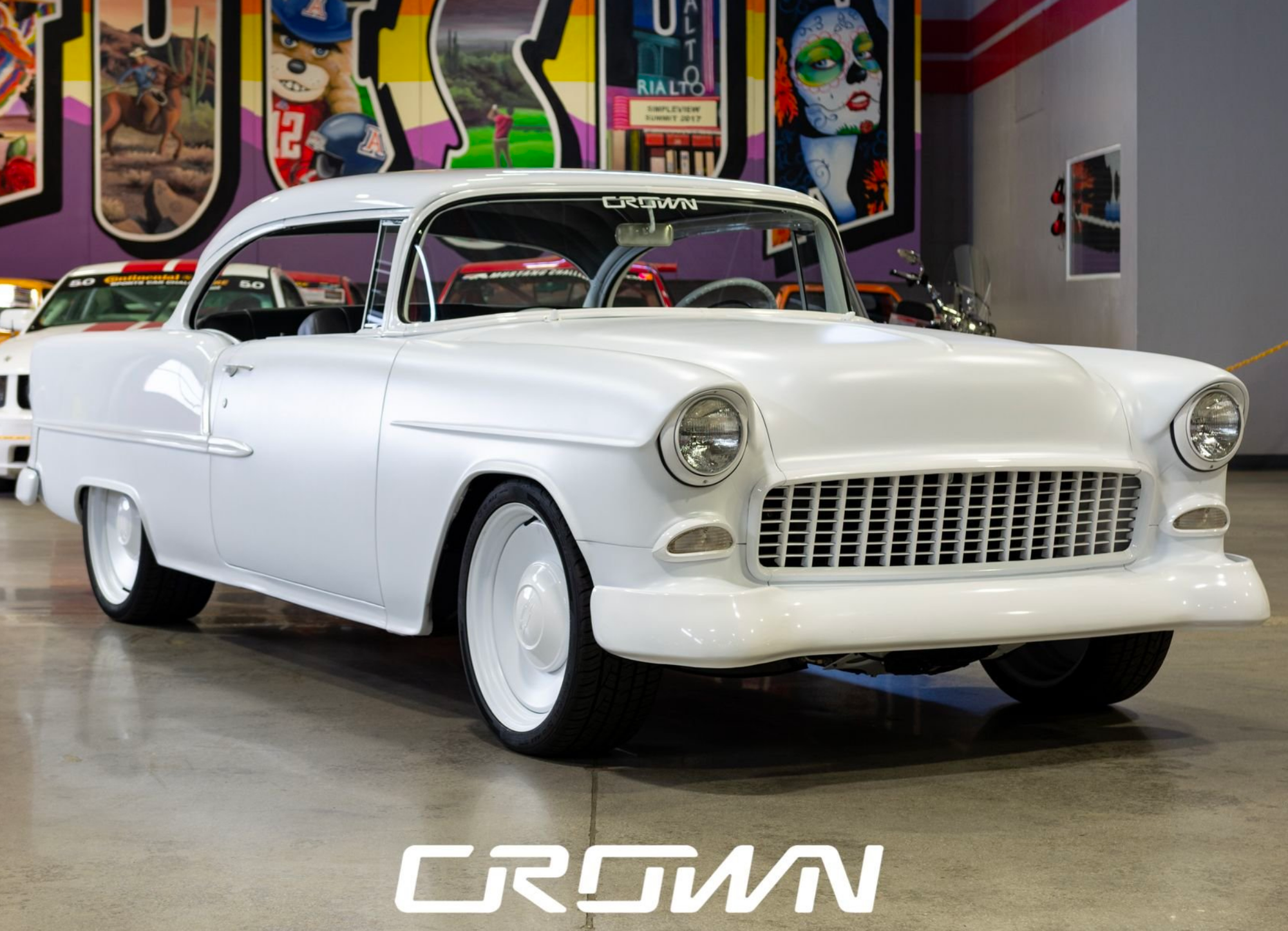 Custom 1955 Bel Air 'White Abyss' Is A Tri-Five King