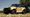 2023 Ford Bronco Saleen Big Oly Edition Prototype in gold and white livery