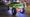 Lime green lifted 1994 Ford F-350 XLT SEMA show truck on 54-inch tires