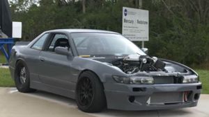 This Nissan 240SX Packs A Titan’s V8 Plus A Supercharger