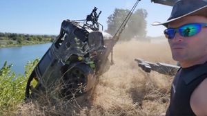 Jeep Recovered From California River
