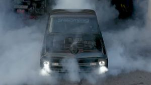 Slammed Twin-Turbo Duramax Chevy C10 Rips Epic Burnouts