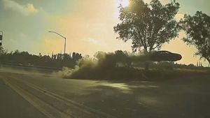 California Highway Driver Does Dukes Of Hazzard Jump