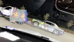 Mothers Street Race With Kids In Backseat