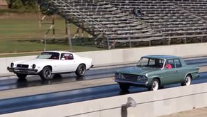 1974 Camaro Z28 Races 1964 Studebaker Commander R1