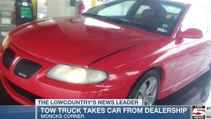 Pontiac GTO Towed And Burned