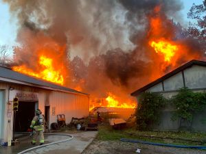 Classic Car Shop With Several Cars On The Grounds Destroyed In Michigan