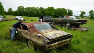 Abandoned Dodge Chargers Rescued From Missouri Field