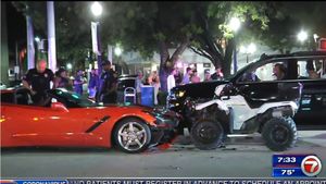 C7 Corvette Hits Police ATV
