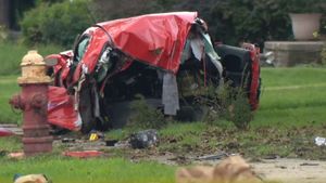 Stolen Dodge Challenger Split In Half