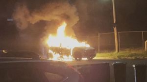 Stolen BMW Torched In Australia