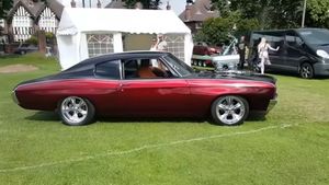 Classic Chevelle Wrecks Out Leaving UK Car Show