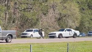 Dodge Hellcat Plows Down Louisiana Cop
