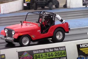 1977 Jeep CJ5 Races Hellcat And GT500