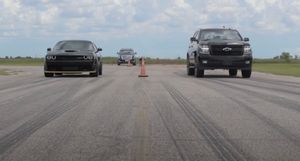 Chevy Tahoe Throws Down With Hellcat