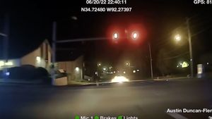 Dodge Challenger Goes Full Dukes Of Hazzard Running From Cops