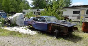 Abandoned 1966 Dodge Charger Is A Scoop of Fresh Air