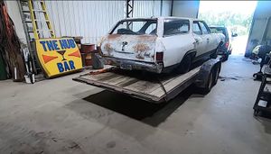 1968 Chevrolet Nomad Wagon Pulled From A Field