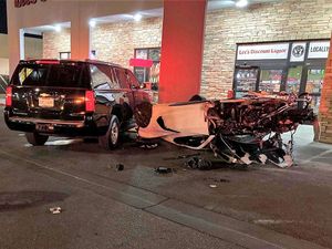 Street Racing Corvette Driver Causes Major Damage In Las Vegas Crash